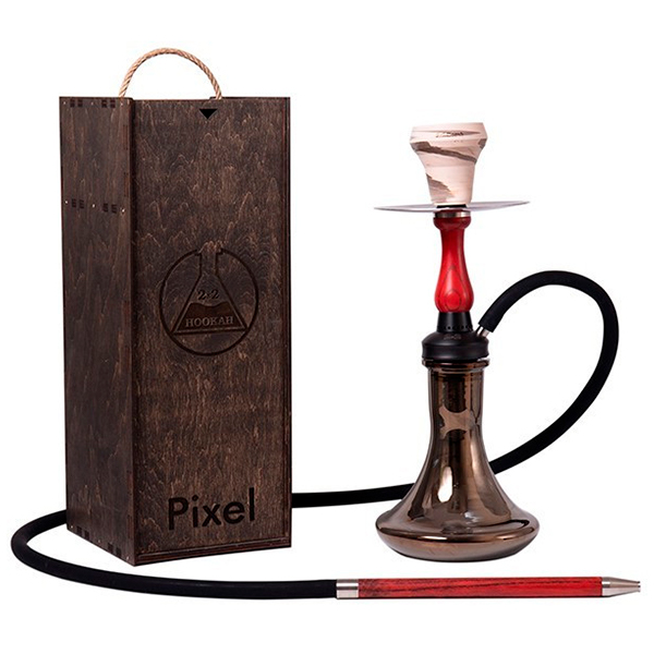 Кальян 2x2 Hookah Pixel Coral dark Купить кальян 2x2 Hookah Pixel Coral dark