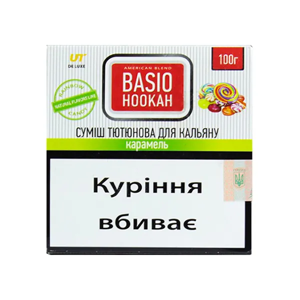 Купити тютюн для кальяну Basio Карамель 100 г Замовити тютюн для кальяну Basio Карамель 100 г
