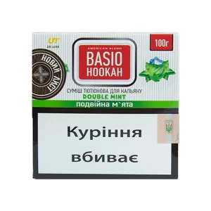 Замовити тютюн для кальяну Basio Подвійна м`ята 100 г