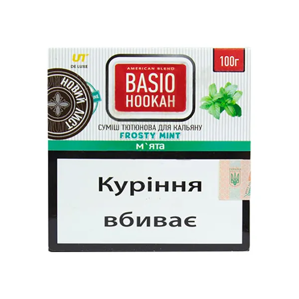 Купити тютюн для кальяну Basio М`ята 100 г Замовити тютюн для кальяну Basio М`ята 100 г