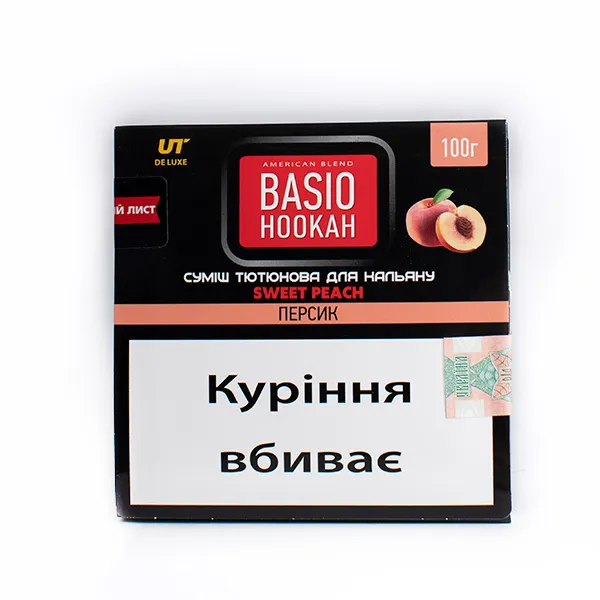 Купити тютюн для кальяну Basio Персик 100 г Замовити тютюн для кальяну Basio Персик 100 г