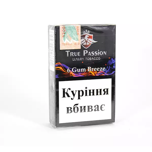 Купити тютюн для кальяну True Passion 6 Gum Breeze 50 г Замовити тютюн для кальяну True Passion 6 Gum Breeze 50 г