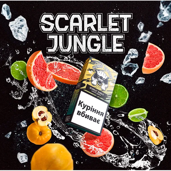 Купити тютюн Honey Badger Scarlet jungle (Скарлет джингл) 40 г Замовити тютюн Honey Badger Scarlet jungle (Скарлет джингл) 40 г