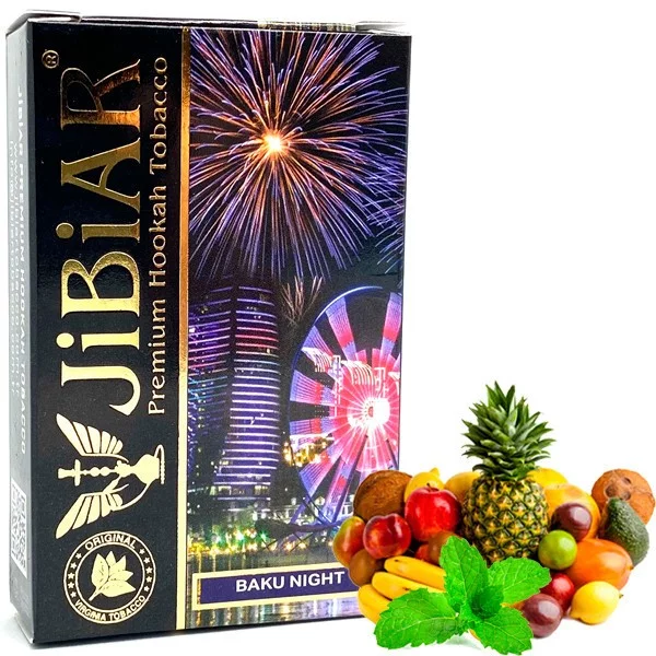Купити тютюн Jibiar 50gr. Baku Night Замовити тютюн Jibiar 50gr. Baku Night