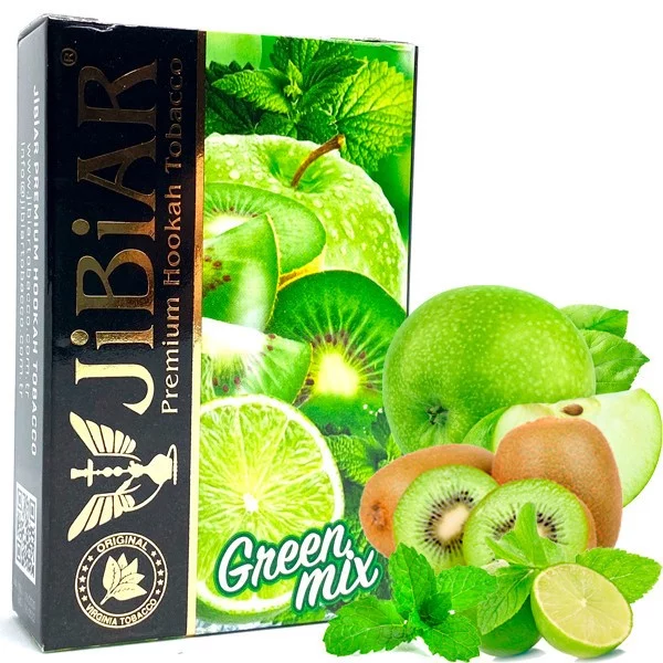 Купити тютюн Jibiar 50gr. Green Mix Замовити тютюн Jibiar 50gr. Green Mix
