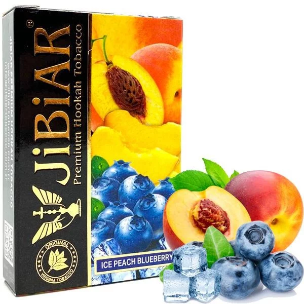 Купити тютюн Jibiar 50gr. Ice Peach Blueberry Замовити тютюн Jibiar 50gr. Ice Peach Blueberry