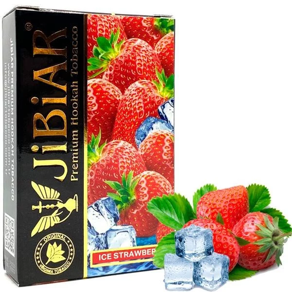 Купити тютюн Jibiar 50gr. Ice Strawberry Замовити тютюн Jibiar 50gr. Ice Strawberry