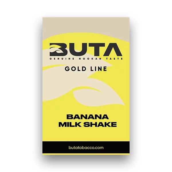 Купити тютюн Buta Gold Line 50g. Banana Milk Shake Замовити тютюн Buta Gold Line 50g. Banana Milk Shake