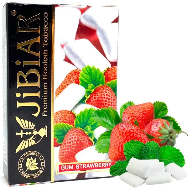 Замовити тютюн Jibiar 50gr. Gum Strawberry