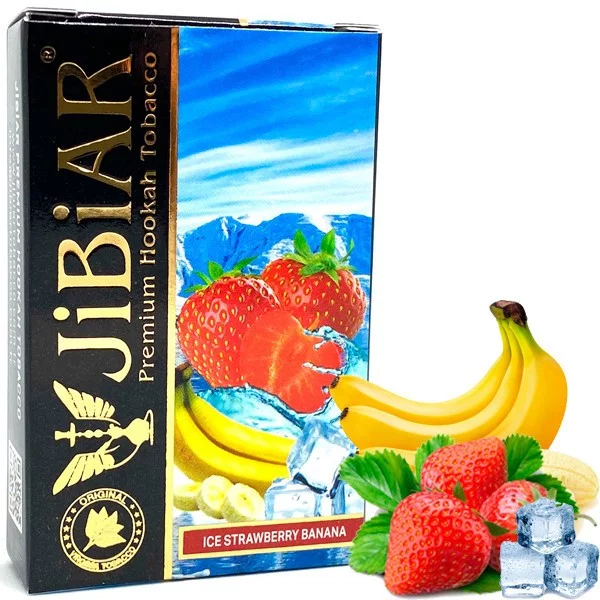 Замовити тютюн Jibiar 50gr. Ice Strawberry Banana