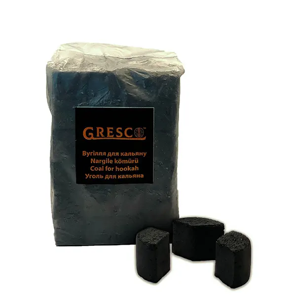 Купити вугілля горіхове GRESCO Kaloud 1kg. HoReCa