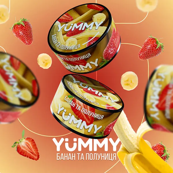 Замовити тютюн Yummy 100g. Банан та полуниця