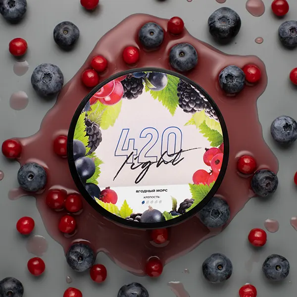 Замовити тютюн 420 Light 100g. Ягідний Морс