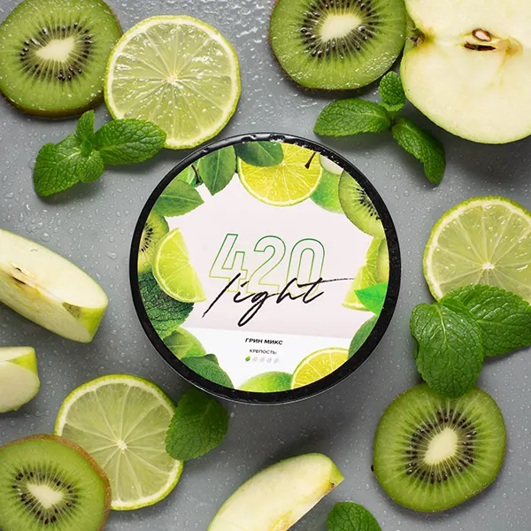 Замовити тютюн 420 Light 100g. Грін Мікс