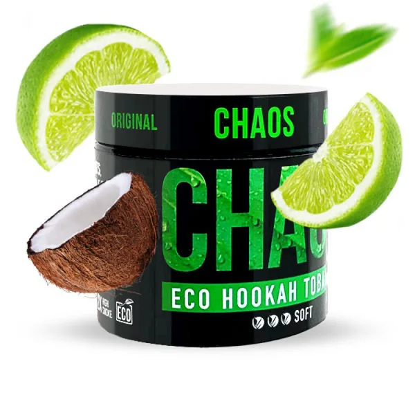 Замовити тютюн Chaos 100g. Lime Coco Mint (Лайм Кокос М'ята)