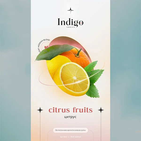 Замовити безтютюнову суміш Indigo 100g. Citrus fruits