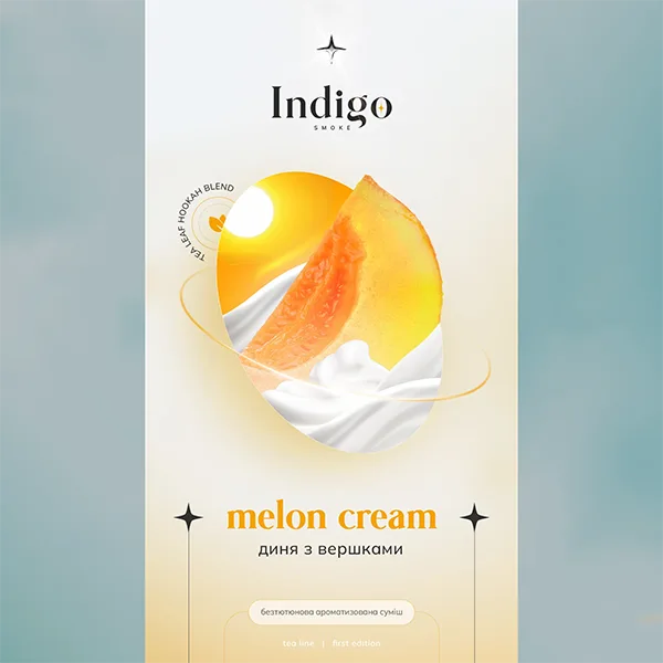 Замовити безтютюнову суміш Indigo 100g. Melon cream