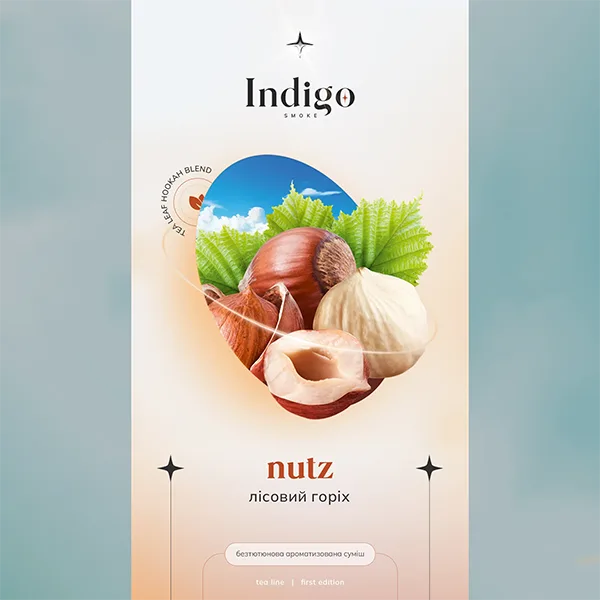 Замовити безтютюнову суміш Indigo 100g. Nutz