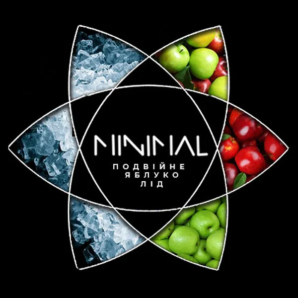 Замовити тютюн Minimal 50g. Ice Two Apple (Подвійне Яблуко Лід)