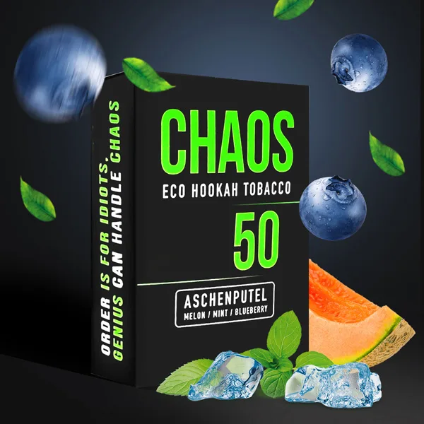 Замовити тютюн Chaos 50g. Aschenputel (Диня М'ята Чорниця)