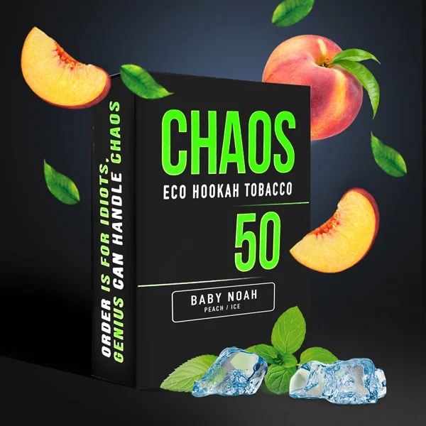 Замовити тютюн Chaos 50g. Baby Noah (Персик Прохолода)