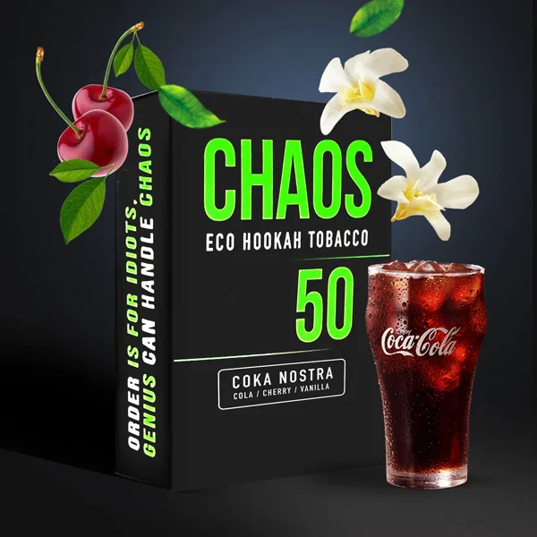 Замовити тютюн Chaos 50g. Coka Nostra (Кола Вишня Ваніль)
