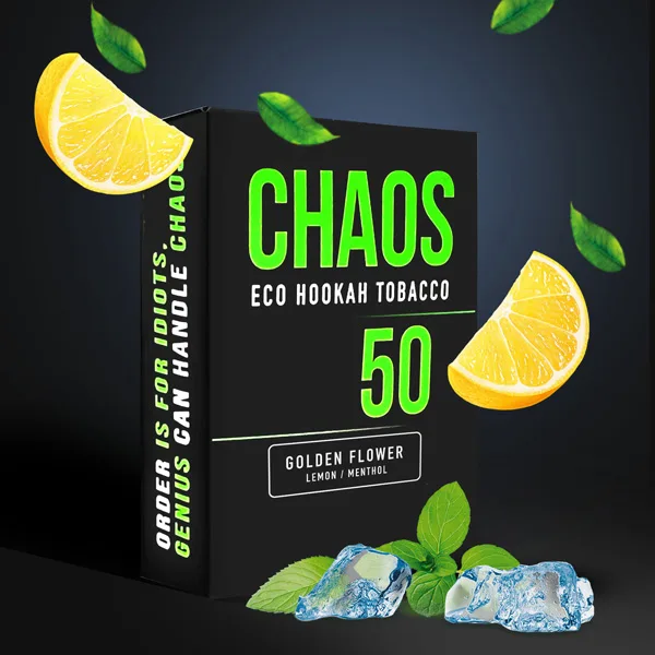 Замовити тютюн Chaos 50g. Golden Flower (Лимон Ментол)
