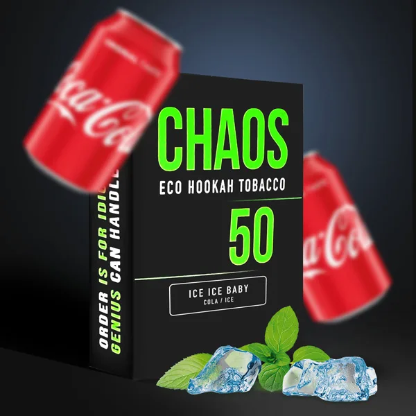 Замовити тютюн Chaos 50g. Ice Ice Baby (Кола Лід)