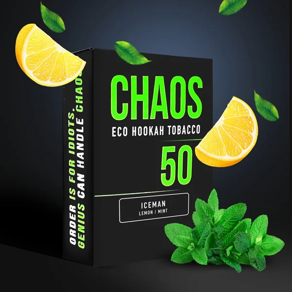 Замовити тютюн Chaos 50g. Iceman (Лимон М'ята)