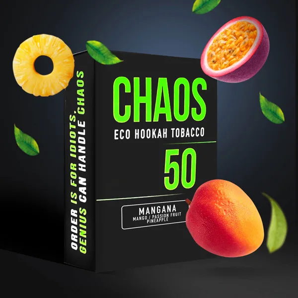 Замовити тютюн Chaos 50g. Mangana (Манго Маракуя Ананас)