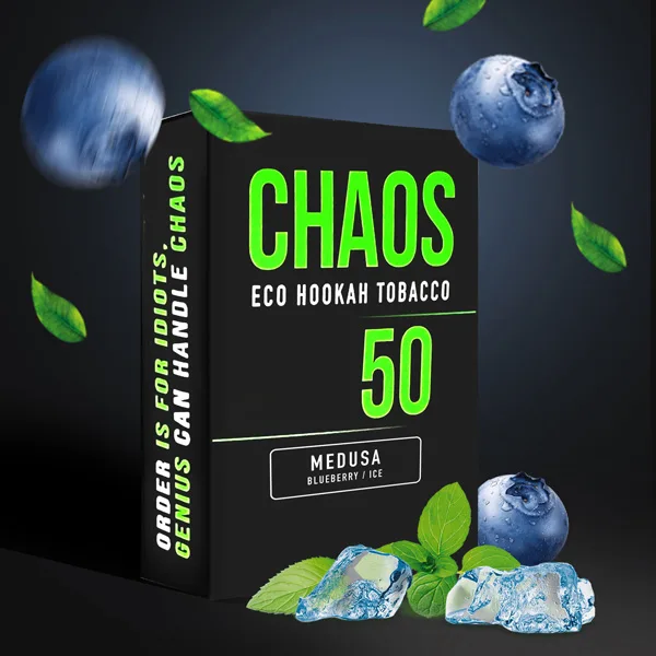 Замовити тютюн Chaos 50g. Medusa (Чорниця Прохолода)