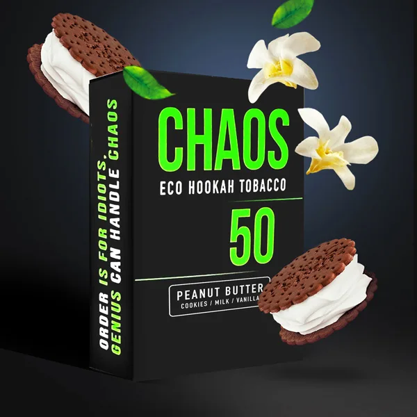 Замовити тютюн Chaos 50g. Peanut Butter (Печиво Молоко Ваніль)