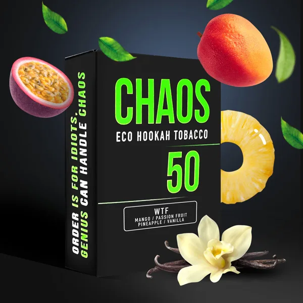 Замовити тютюн Chaos 50g. WTF (Манго Маракуя Ананас Ваніль)