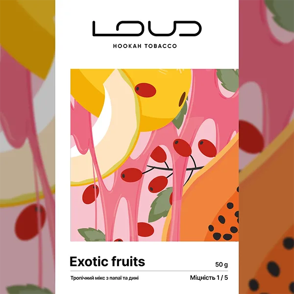 Замовити тютюн LOUD Легка колекція 50g. Exotic fruits