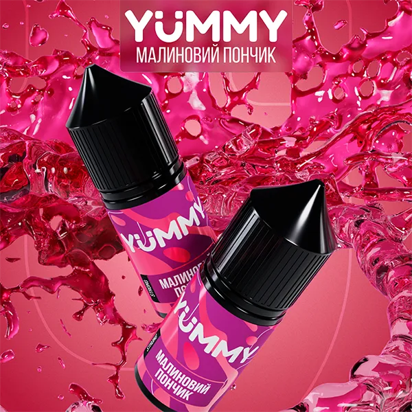 Замовити рідину YUMMY 30ml 50mg - Малиновий Пончик