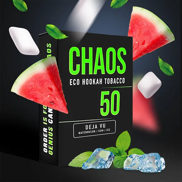 Замовити тютюн Chaos 50g. Deja Vu (Кавун Жуйка Лід)