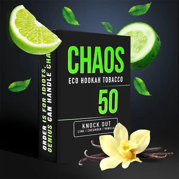 Замовити тютюн Chaos 50g. Knock Out (Лайм Огірок Ваніль)