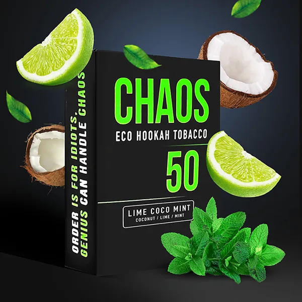 Замовити тютюн Chaos 50g. Lime Coco Mint (Лайм Кокос М'ята)