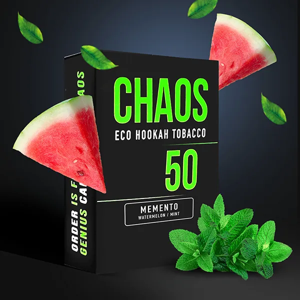 Замовити тютюн Chaos 50g. Memento (Кавун М'ята)