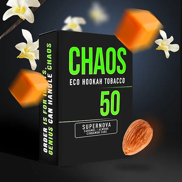 Замовити тютюн Chaos 50g. Supernova (Карамель Мигдаль Кориця)