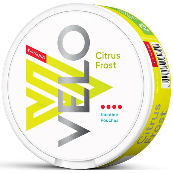 Замовити безтютюнові нікотинові паучі Velo X-Strong Citrus Frost