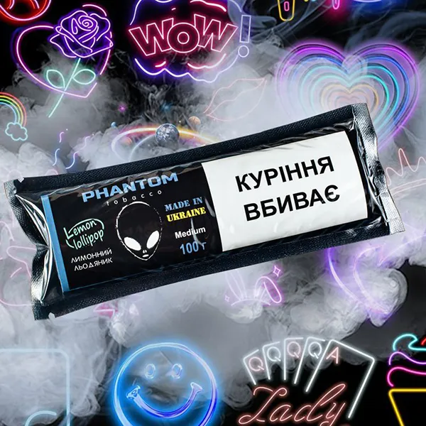 Замовити тютюн Phantom Medium 50g. Lemon Lollipop