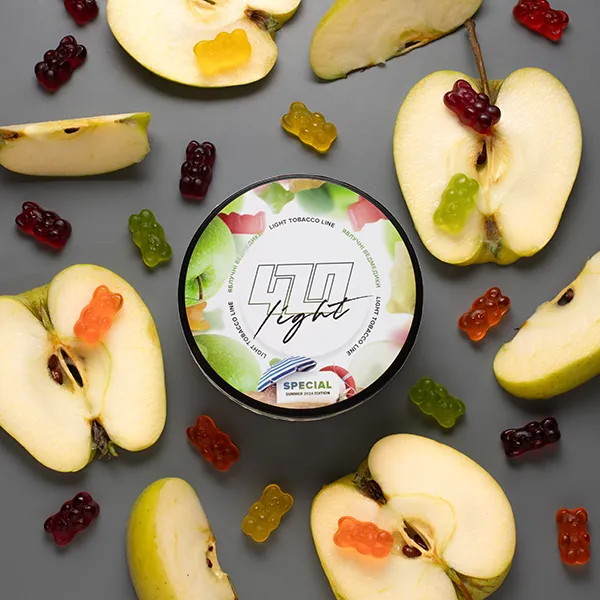 Замовити тютюн 420 Light 100g. Яблучні Ведмедики