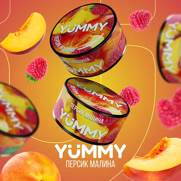 Замовити тютюн Yummy 100g. Персик малина