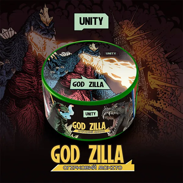 Замовити тютюн UNITY 100g Godzilla (Огірковий мохіто)