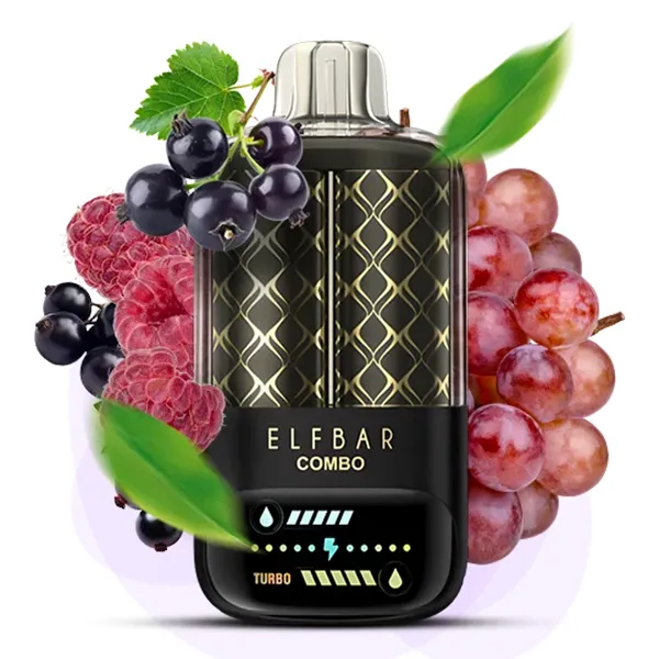 Замовит ELFBAR Combo 25000 Blackcurrant Raspberry & Grape