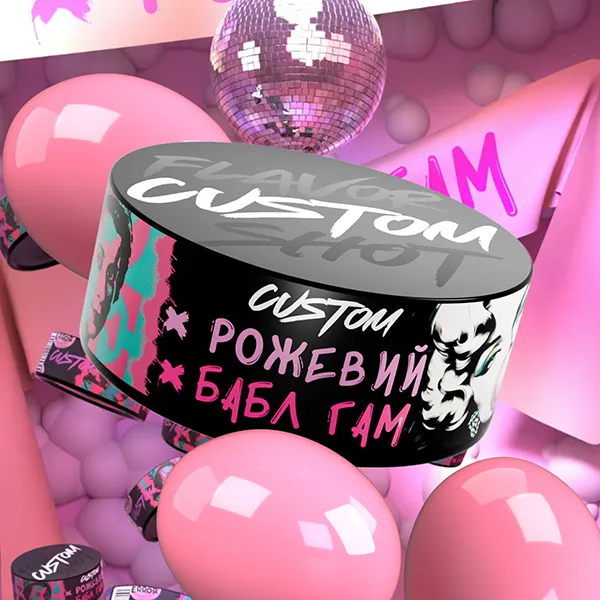 Замовити Custom Core 100g. Рожевий бабл гам